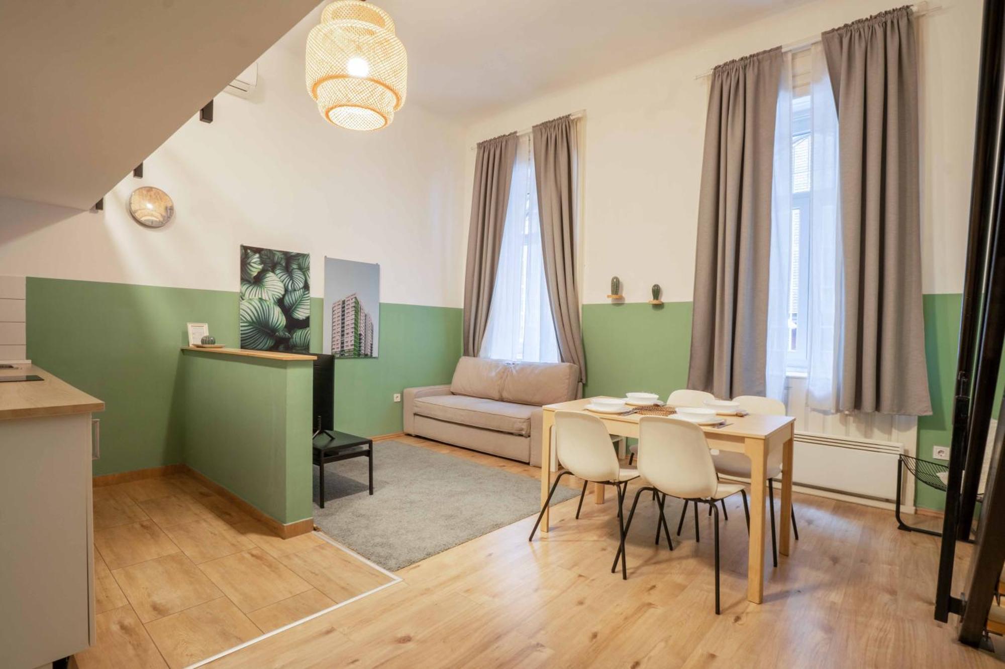 בודפשט Cosy Studio In Terezvaros W41 Green מראה חיצוני תמונה